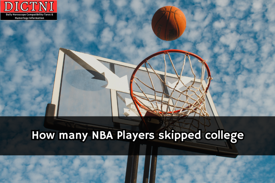 How many NBA Players skipped college