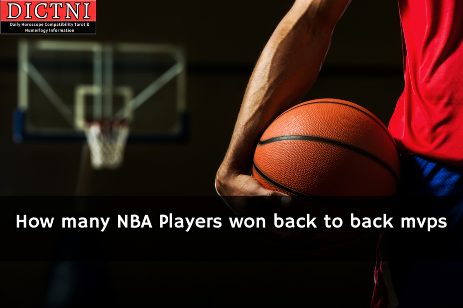 How many NBA Players won back to back mvps